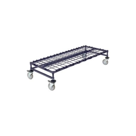 Global Equipment Nexel    Poly-Z-Brite    Mobile Dunnage Rack 24"W X 24"D - 4 Swivel Casters, 2 W/Brakes 561947AB
